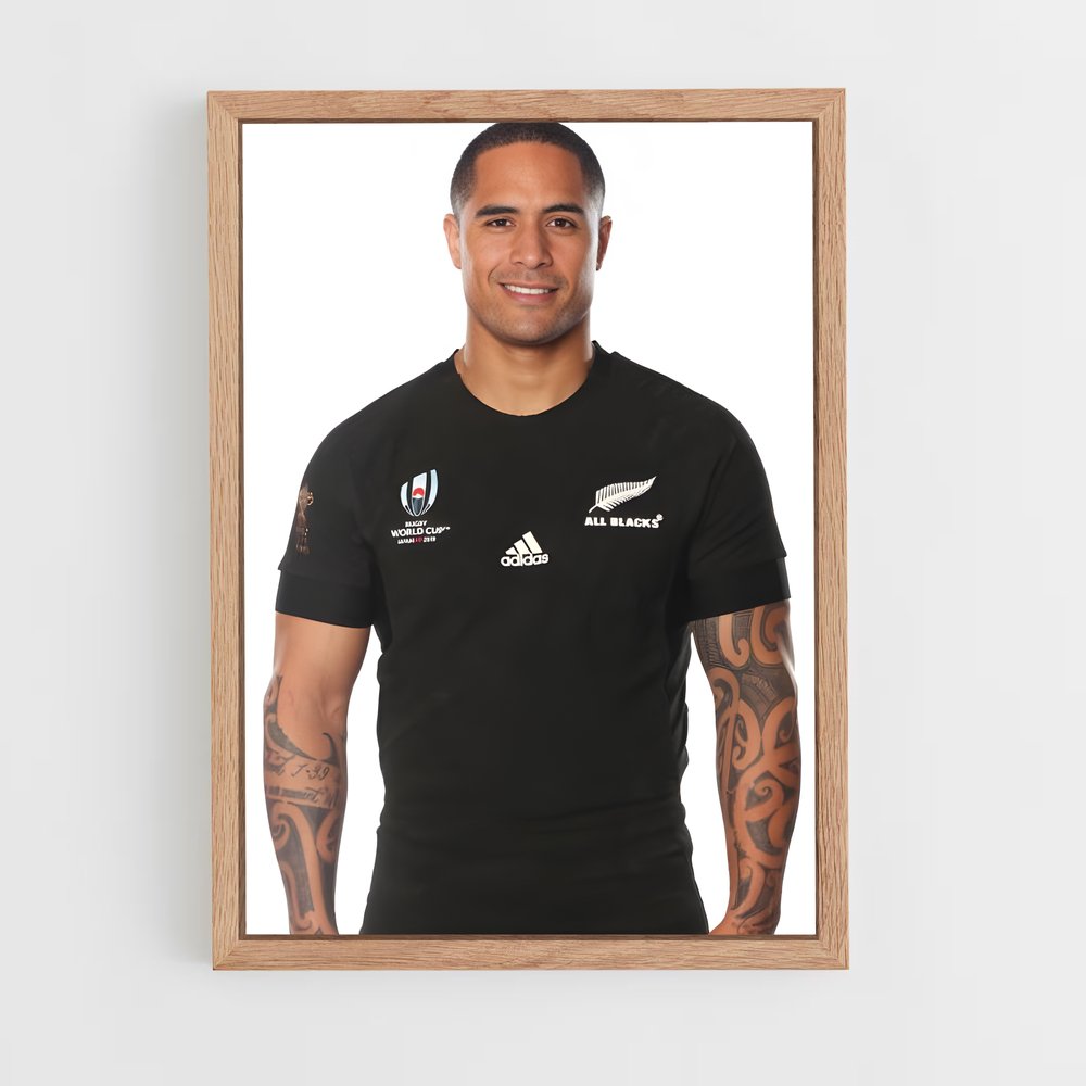 Poster Aaron smith – affiche Rugby (vue 4)